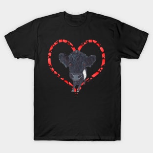 BELTED GALLOWAY HEART T-Shirt